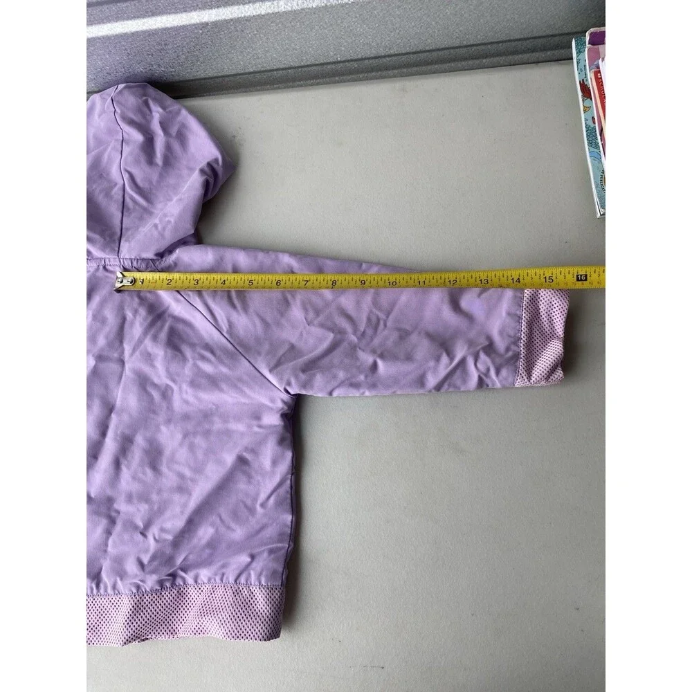 Vintage 2005 Care Bears Zipper Hoodie Jacket Size 24M Purple Mesh Lined Y2K